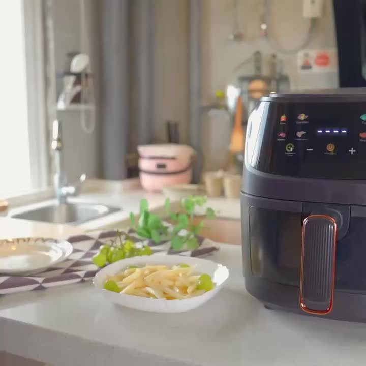 Fritoză cu Aer Cald (Air Fryer) de 6 Litri: Multifuncțională, Inteligentă și Digitală