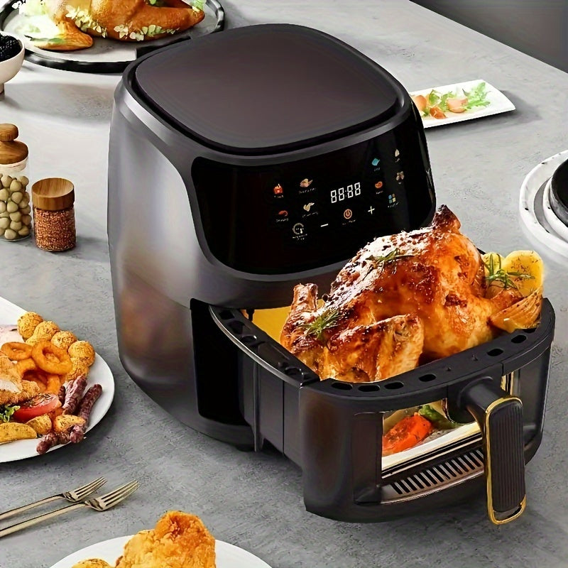 Fritoză cu Aer Cald (Air Fryer) de 6 Litri: Multifuncțională, Inteligentă și Digitală