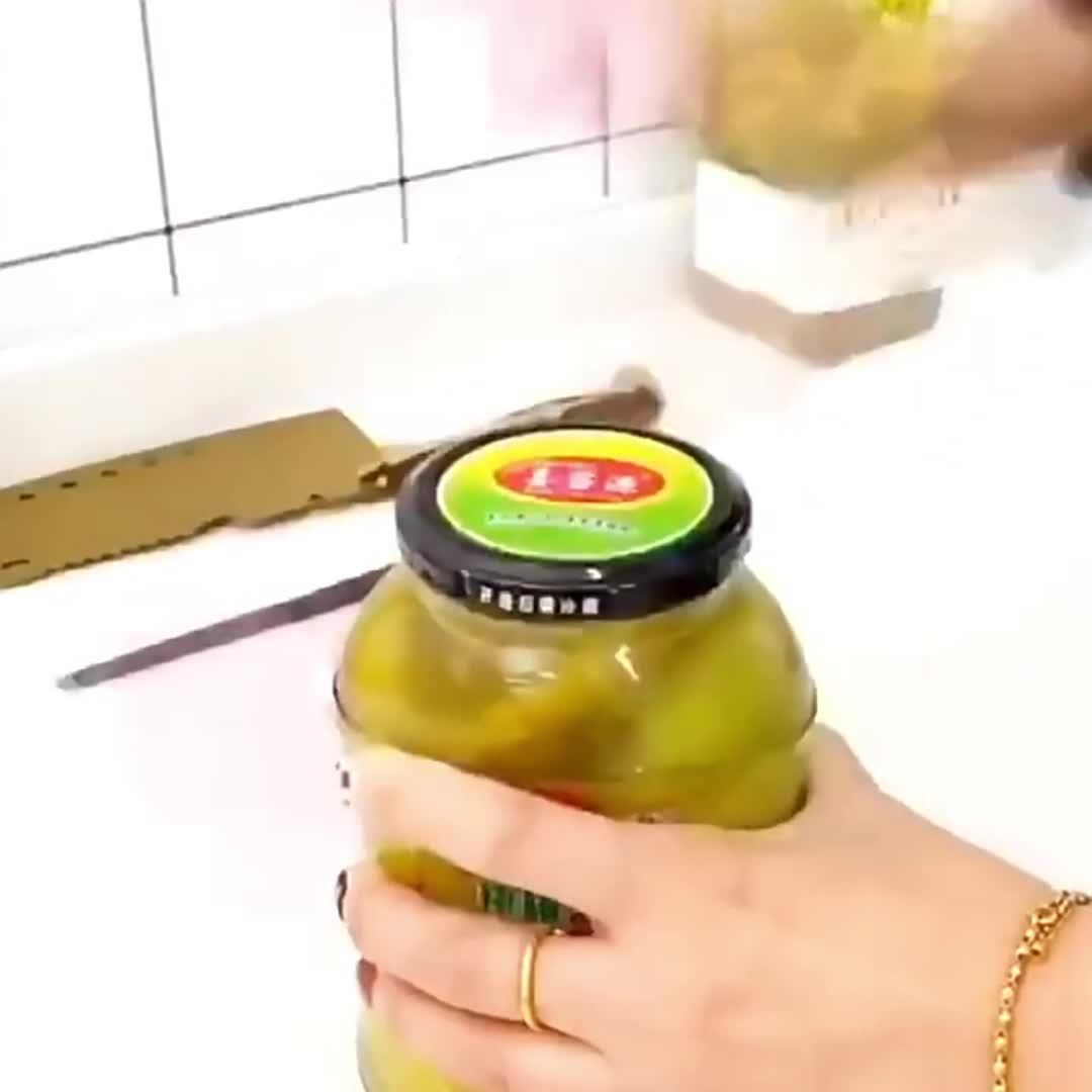 Deschizător Borcane & Conserve 4 în 1 - Ergonomic, Ușor de Utilizat pentru Vârstnici și Mâini Slăbite