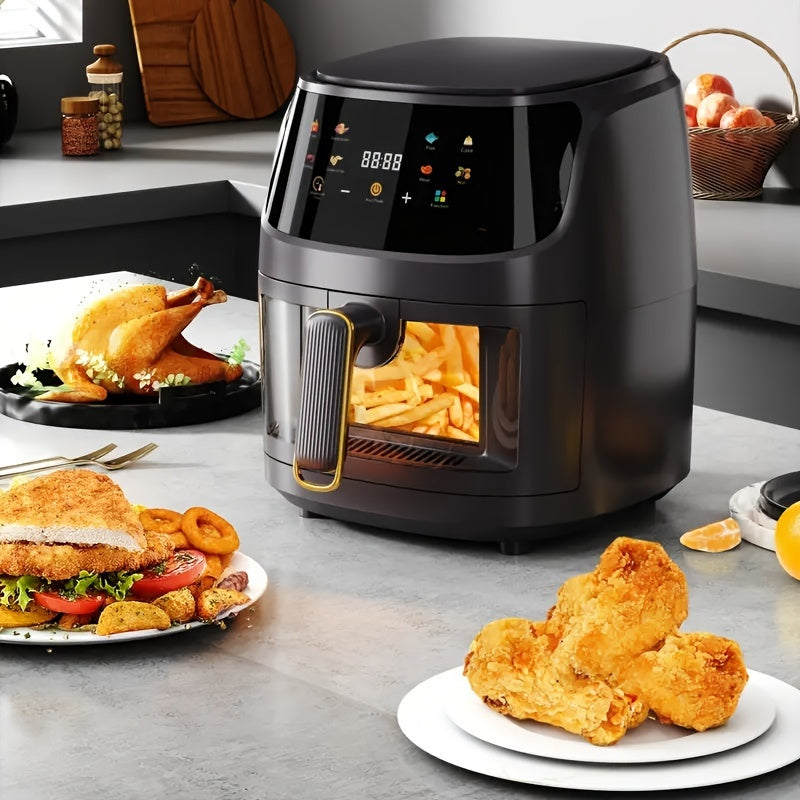 Fritoză cu Aer Cald (Air Fryer) de 6 Litri: Multifuncțională, Inteligentă și Digitală