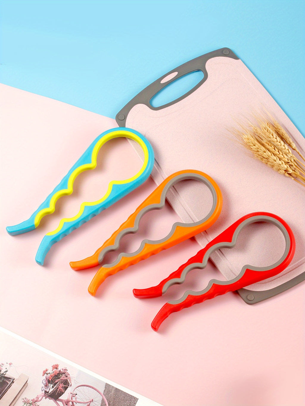 Deschizător Borcane & Conserve 4 în 1 - Ergonomic, Ușor de Utilizat pentru Vârstnici și Mâini Slăbite