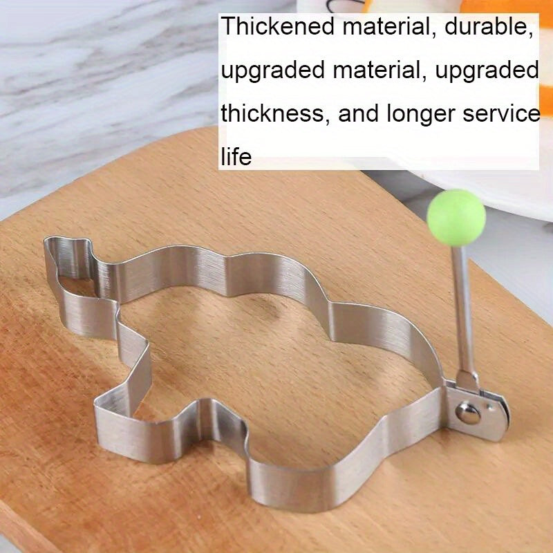 5/7/10pcs set of thickened stainless steel egg fryer model, love shaped egg frying mold, creative egg ring, fried egg, poached egg grinding tool