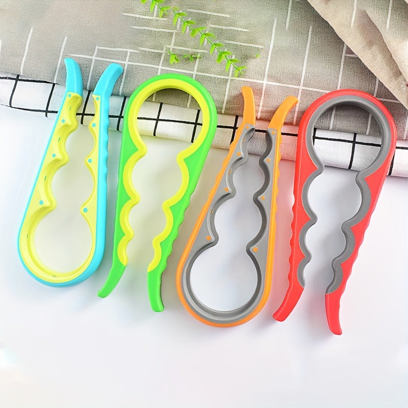 Deschizător Borcane & Conserve 4 în 1 - Ergonomic, Ușor de Utilizat pentru Vârstnici și Mâini Slăbite